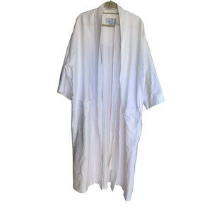 Majestic International Mens Kimono Robe Size XXL White Chamois Casual New
